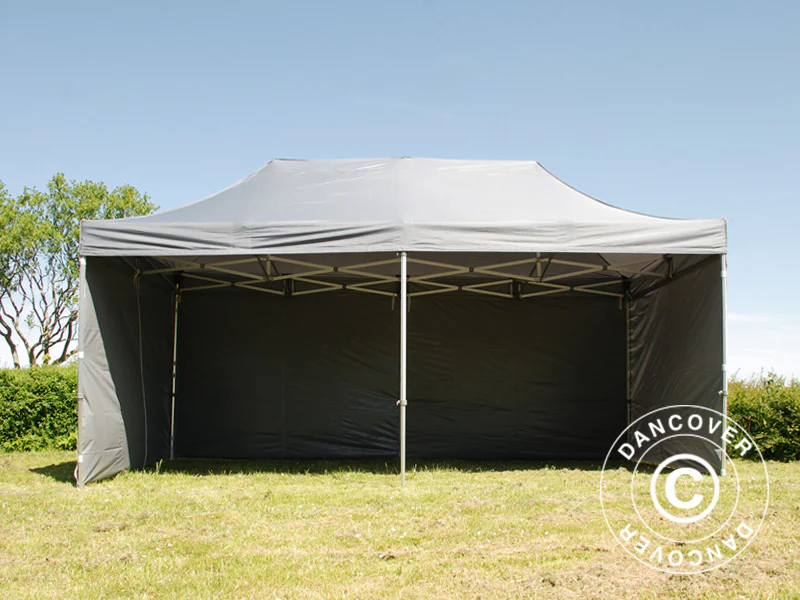 Snabbtält FleXtents PRO 3x6m Grå, inkl. 6 sidor - Image 8