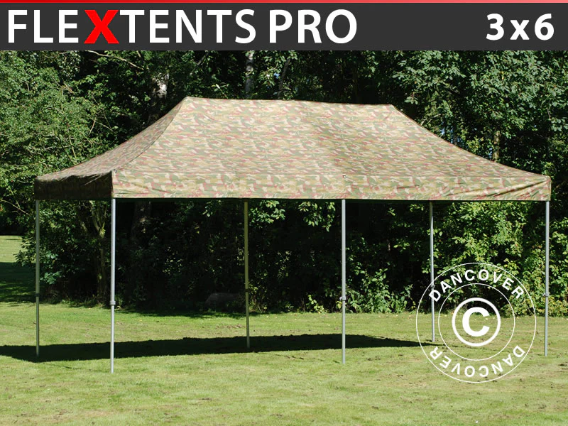 Snabbtält FleXtents PRO 3x6m Kamouflage
