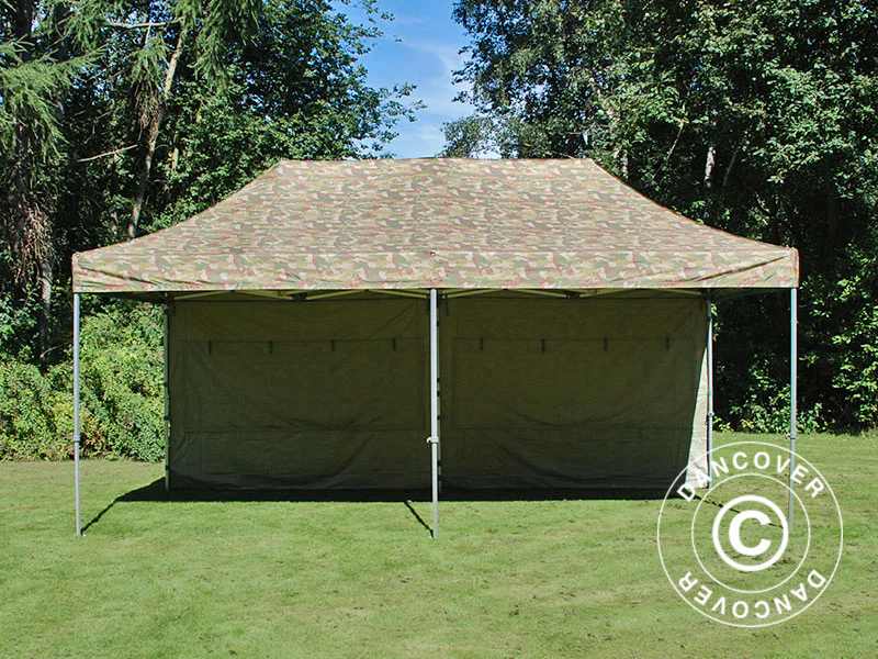 Snabbtält FleXtents PRO 3x6m Kamouflage, inkl. 6 sidor - Image 15