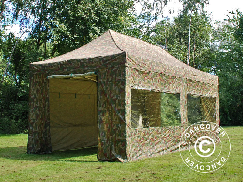 Snabbtält FleXtents PRO 3x6m Kamouflage, inkl. 6 sidor - Image 3