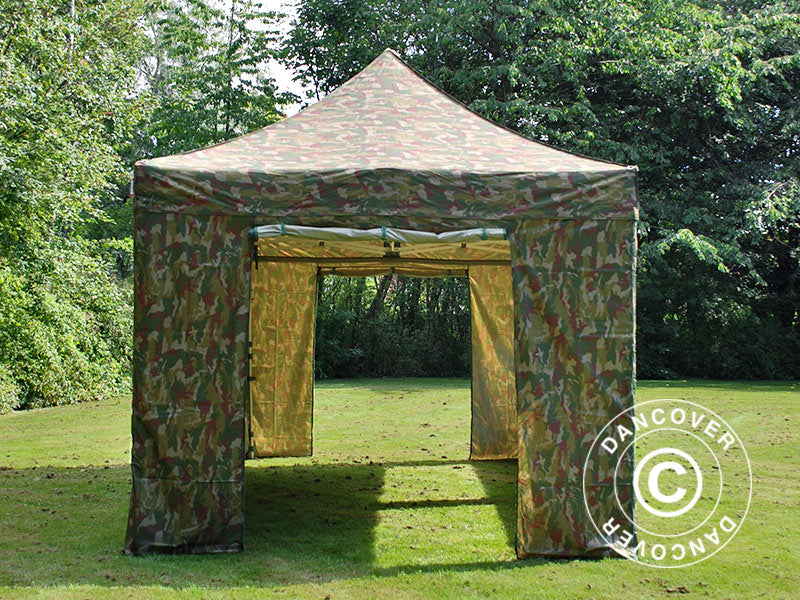 Snabbtält FleXtents PRO 3x6m Kamouflage, inkl. 6 sidor - Image 8