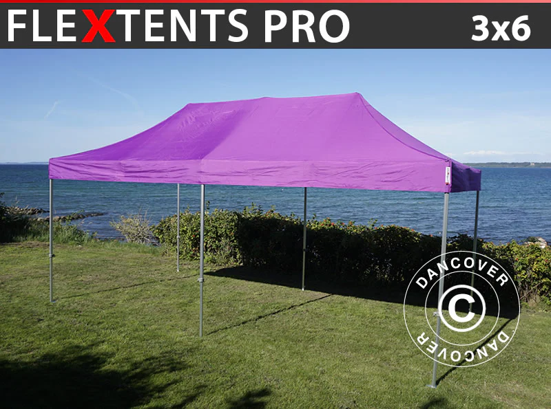 Snabbtält FleXtents PRO 3x6m Lila