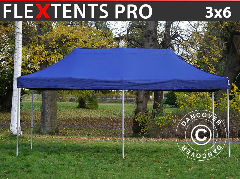 Snabbtält FleXtents PRO 3x6m Mörkblå