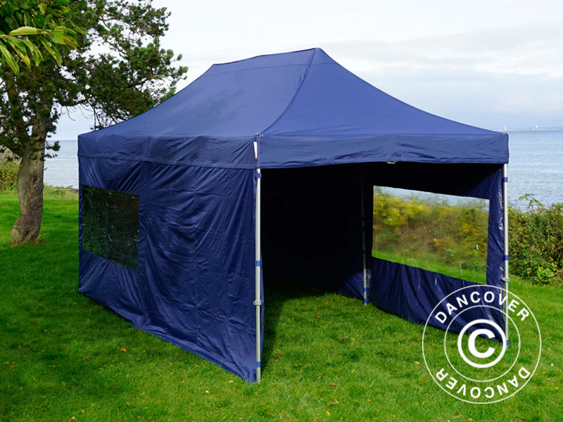 Snabbtält FleXtents PRO 3x6m Mörkblå, inkl. 6 sidor - Image 10