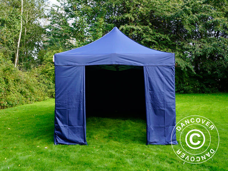 Snabbtält FleXtents PRO 3x6m Mörkblå, inkl. 6 sidor - Image 3