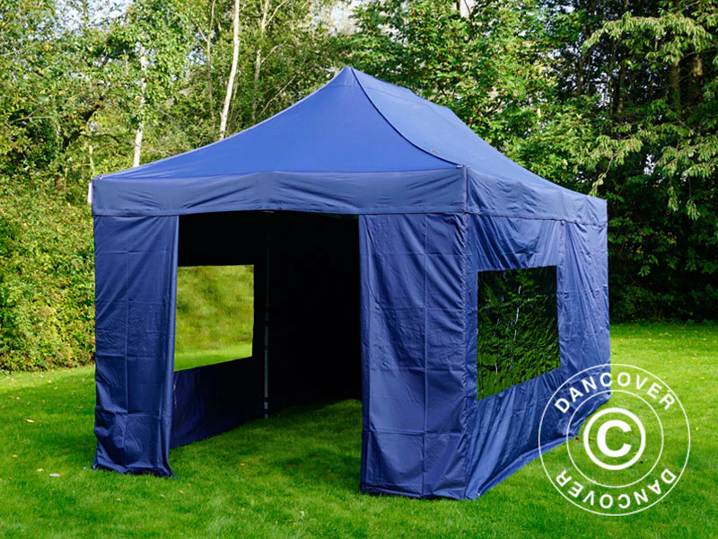 Snabbtält FleXtents PRO 3x6m Mörkblå, inkl. 6 sidor - Image 4