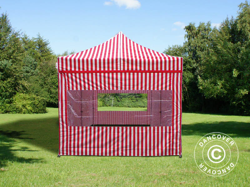 Snabbtält FleXtents PRO 3x6m randigt, inkl. 6 sidor - Image 4