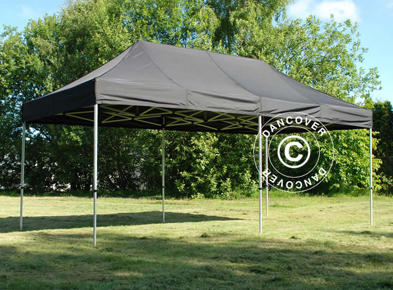 Snabbtält FleXtents PRO 3x6m Svart, inkl. 6 sidor - Image 3