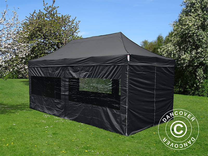 Snabbtält FleXtents PRO 3x6m Svart, inkl. 6 sidor - Image 3