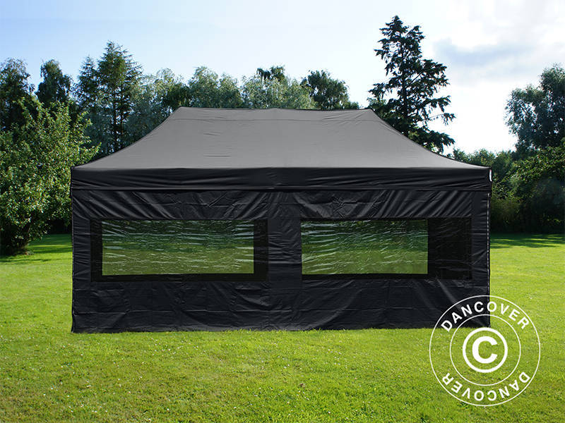 Snabbtält FleXtents PRO 3x6m Svart, inkl. 6 sidor - Image 6