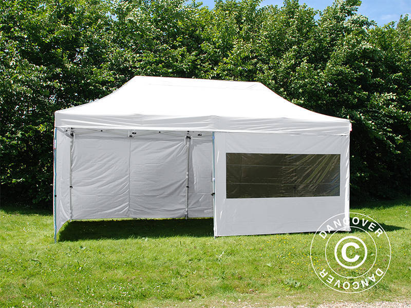 Snabbtält FleXtents PRO 3x6m Vit, inkl. 6 sidor - Image 6