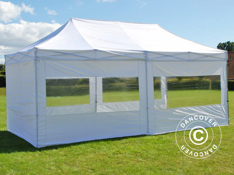 Snabbtält FleXtents PRO 3x6m Vit, inkl. 6 sidor - Image 2