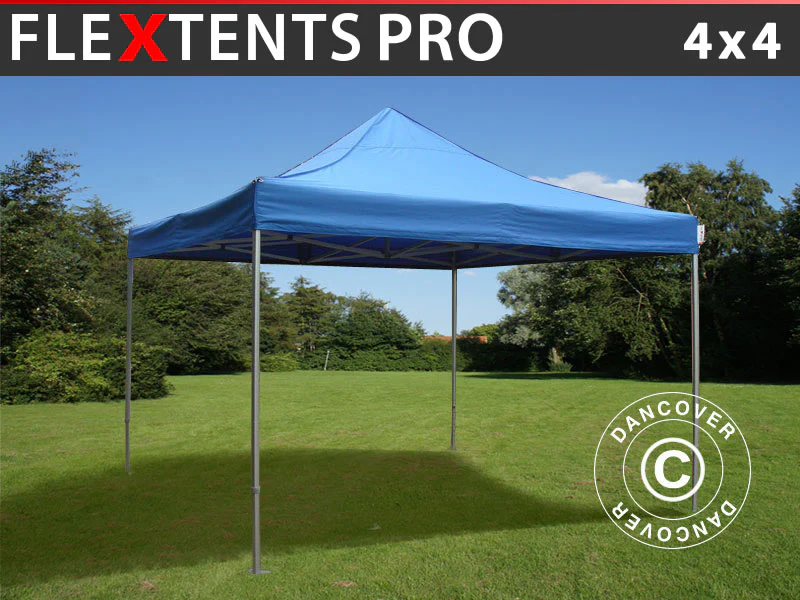 Snabbtält FleXtents PRO 4x4m Blå