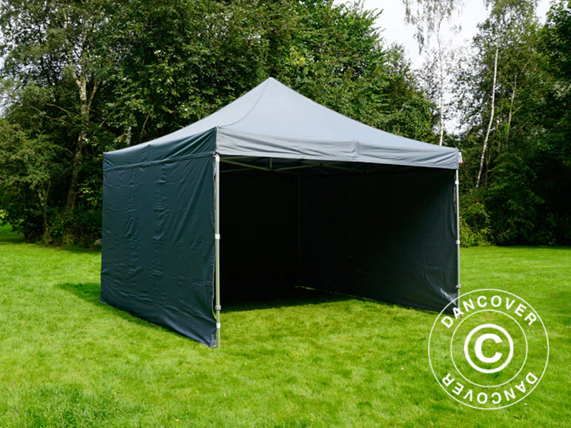 Snabbtält FleXtents PRO 4x4m Grå, inkl. 4 sidor - Image 11