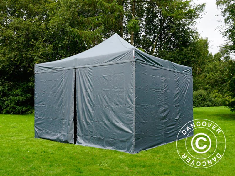 Snabbtält FleXtents PRO 4x4m Grå, inkl. 4 sidor - Image 6