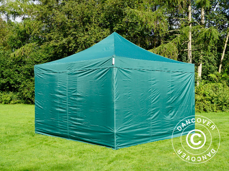 Snabbtält FleXtents PRO 4x4m Grön, inkl. 4 sidor - Image 6