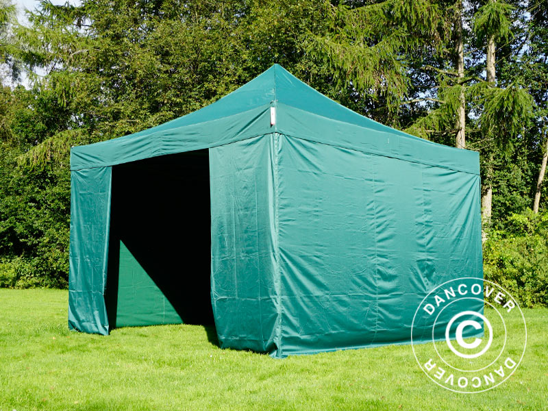 Snabbtält FleXtents PRO 4x4m Grön, inkl. 4 sidor - Image 7
