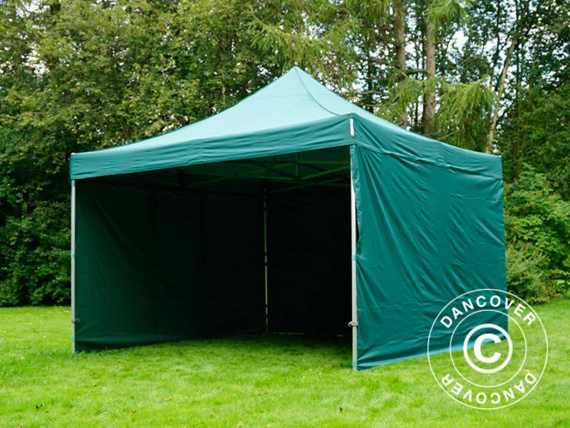 Snabbtält FleXtents PRO 4x4m Grön, inkl. 4 sidor - Image 8