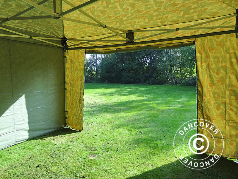 Snabbtält FleXtents PRO 4x4m Kamouflage, inkl. 4 sidor - Image 11