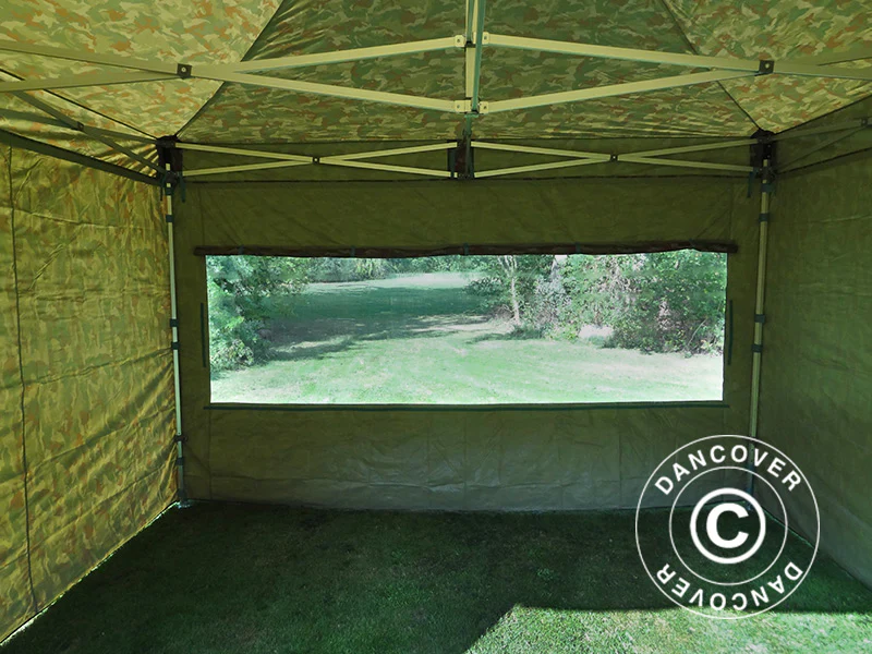 Snabbtält FleXtents PRO 4x4m Kamouflage, inkl. 4 sidor - Image 9