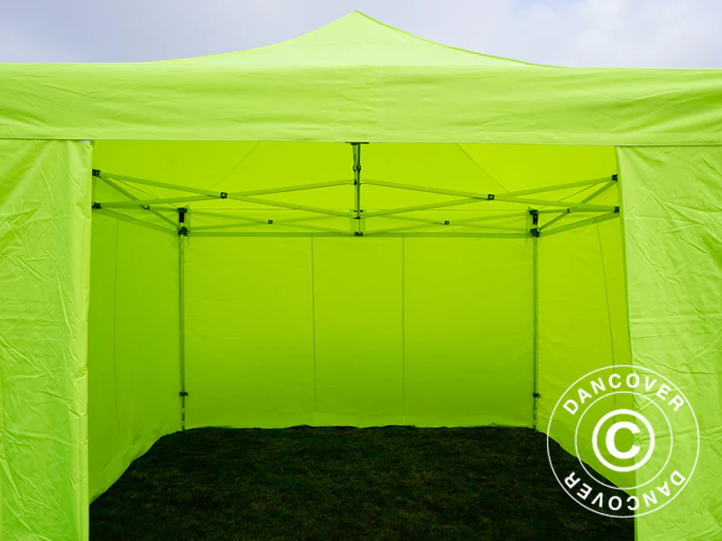 Snabbtält FleXtents PRO 4x4m Neongul/grön, inkl. 4 sidor - Image 18