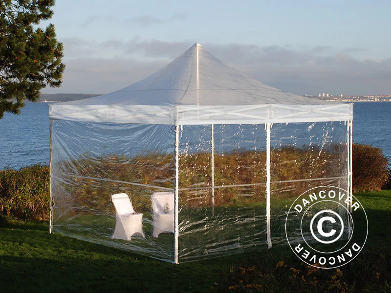 Snabbtält FleXtents PRO 4x4m Transparent, inkl. 4 sidor - Image 4
