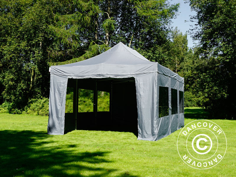 Snabbtält FleXtents PRO 4x6m Grå, inkl. 8 sidor - Image 24