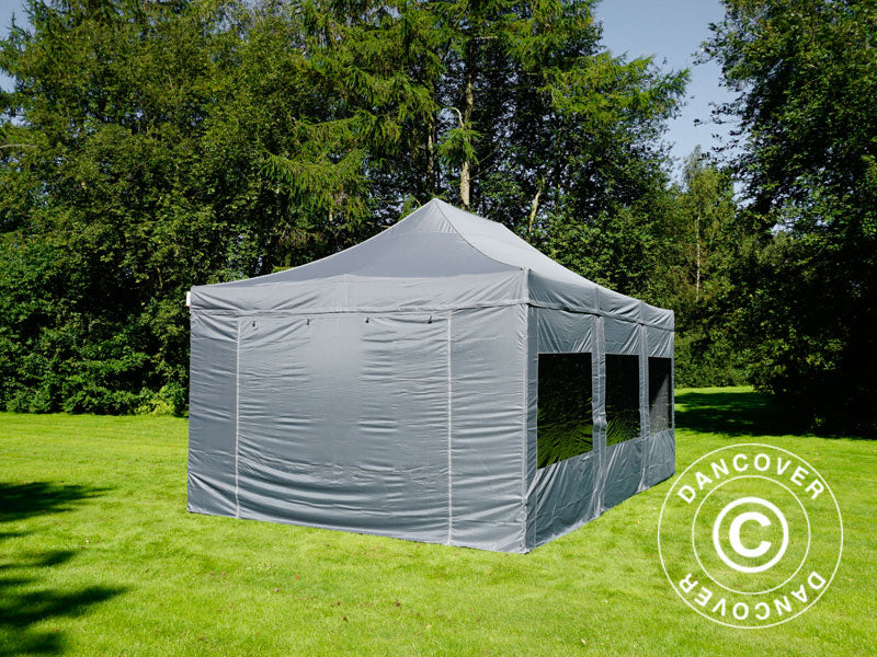 Snabbtält FleXtents PRO 4x6m Grå, inkl. 8 sidor - Image 25