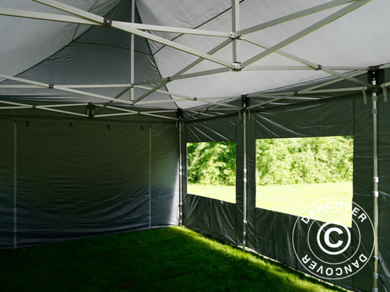 Snabbtält FleXtents PRO 4x6m Grå, inkl. 8 sidor - Image 3