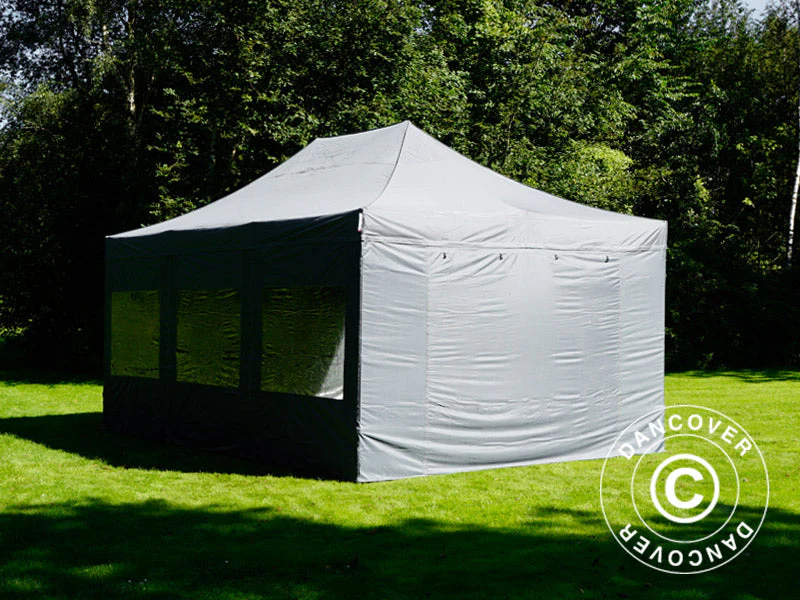 Snabbtält FleXtents PRO 4x6m Grå, inkl. 8 sidor - Image 34