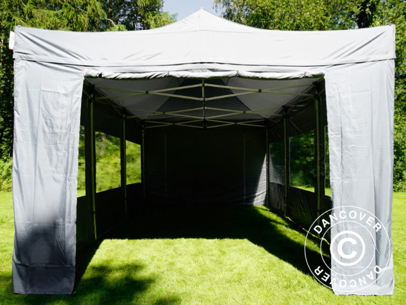 Snabbtält FleXtents PRO 4x6m Grå, inkl. 8 sidor - Image 37