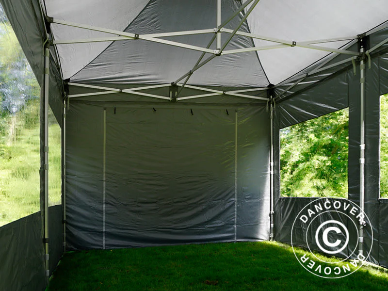 Snabbtält FleXtents PRO 4x6m Grå, inkl. 8 sidor - Image 4