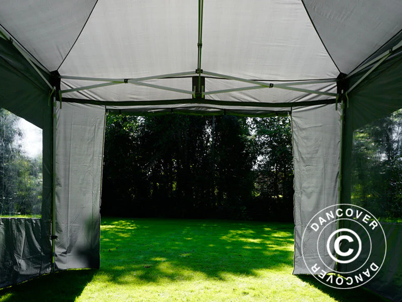 Snabbtält FleXtents PRO 4x6m Grå, inkl. 8 sidor - Image 6
