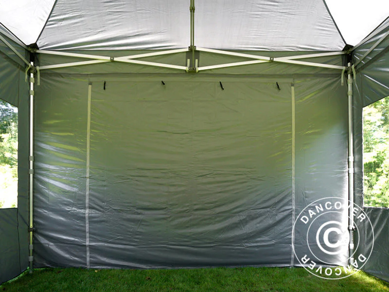Snabbtält FleXtents PRO 4x6m Grå, inkl. 8 sidor - Image 8