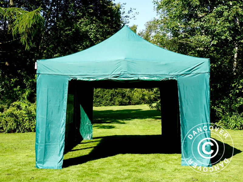 Snabbtält FleXtents PRO 4x6m Grön, inkl. 8 sidor - Image 10