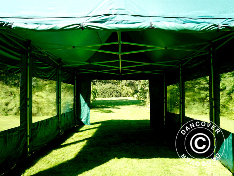 Snabbtält FleXtents PRO 4x6m Grön, inkl. 8 sidor - Image 11