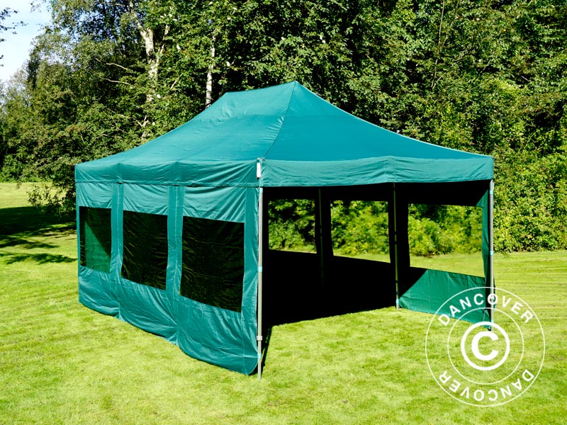 Snabbtält FleXtents PRO 4x6m Grön, inkl. 8 sidor - Image 17
