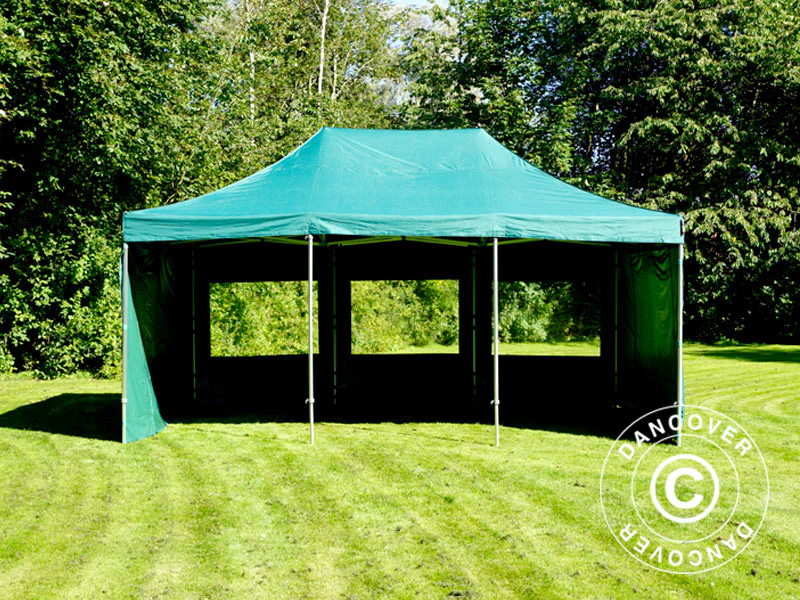 Snabbtält FleXtents PRO 4x6m Grön, inkl. 8 sidor - Image 18