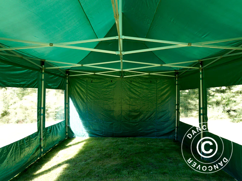 Snabbtält FleXtents PRO 4x6m Grön, inkl. 8 sidor - Image 3