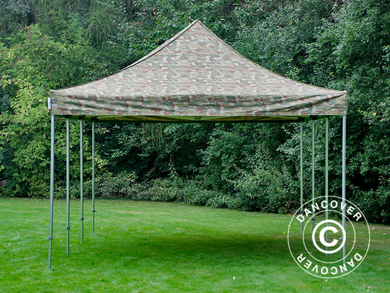 Snabbtält FleXtents PRO 4x6m Kamouflage, inkl. 8 sidor - Image 12