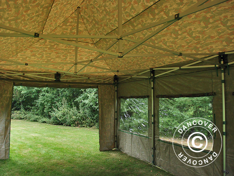 Snabbtält FleXtents PRO 4x6m Kamouflage, inkl. 8 sidor - Image 21