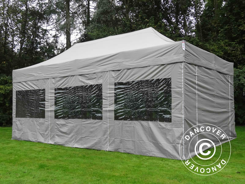 Snabbtält FleXtents PRO 4x6m Latte, inkl. 8 sidor - Image 4