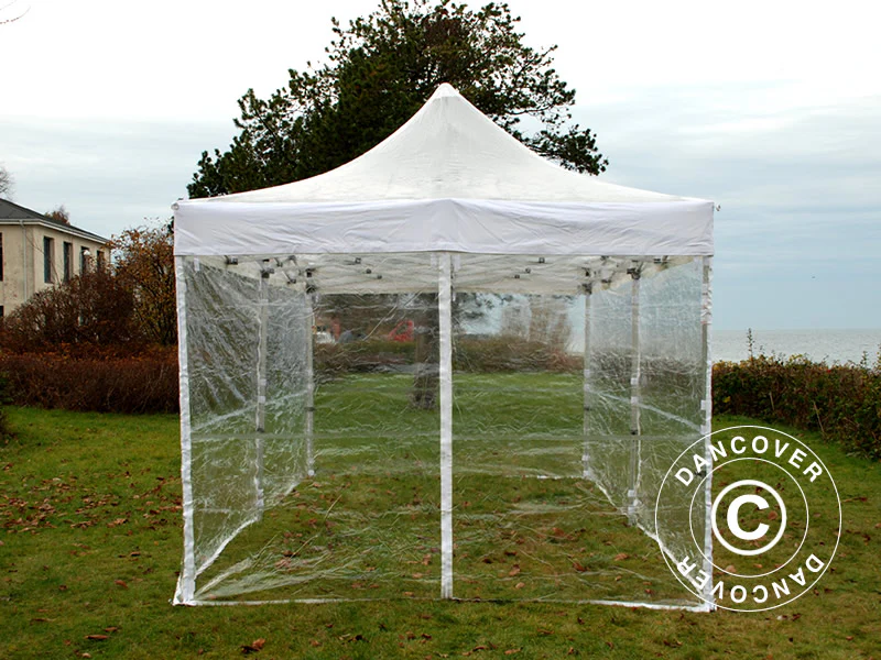 Snabbtält FleXtents PRO 4x6m Transparent, inkl. 8 sidor - Image 2