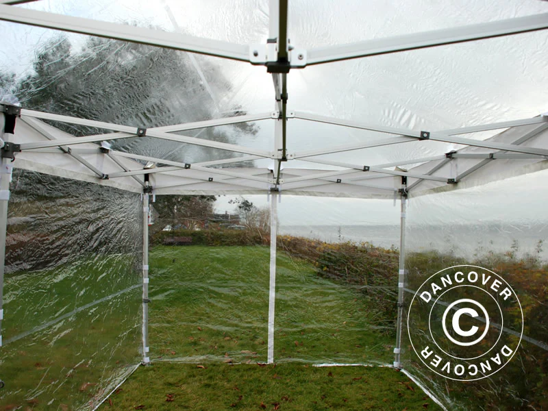 Snabbtält FleXtents PRO 4x6m Transparent, inkl. 8 sidor - Image 7