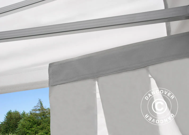 Snabbtält FleXtents PRO 4x6m Vit, inkl. 8 dekorativa gardiner - Image 5