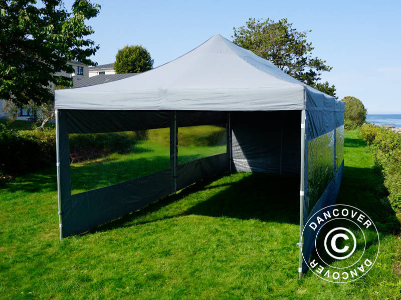 Snabbtält FleXtents PRO 4x8m Grå, inkl. 6 sidor - Image 13