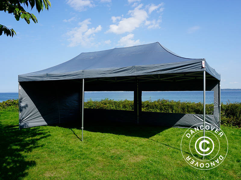 Snabbtält FleXtents PRO 4x8m Grå, inkl. 6 sidor - Image 15