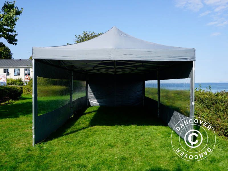 Snabbtält FleXtents PRO 4x8m Grå, inkl. 6 sidor - Image 25