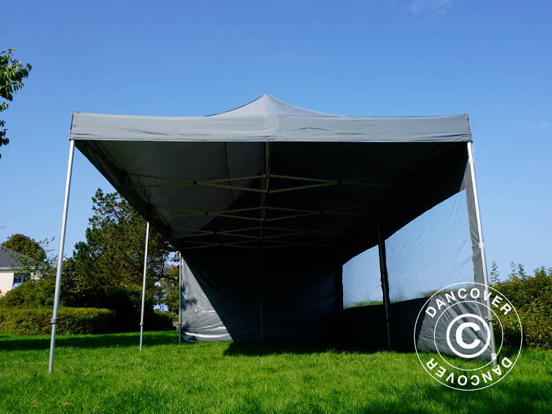 Snabbtält FleXtents PRO 4x8m Grå, inkl. 6 sidor - Image 37