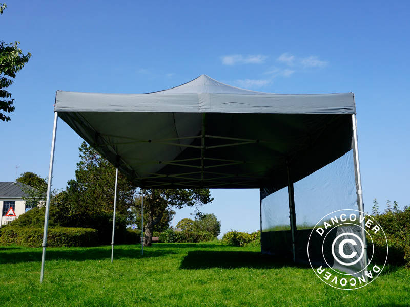 Snabbtält FleXtents PRO 4x8m Grå, inkl. 6 sidor - Image 38